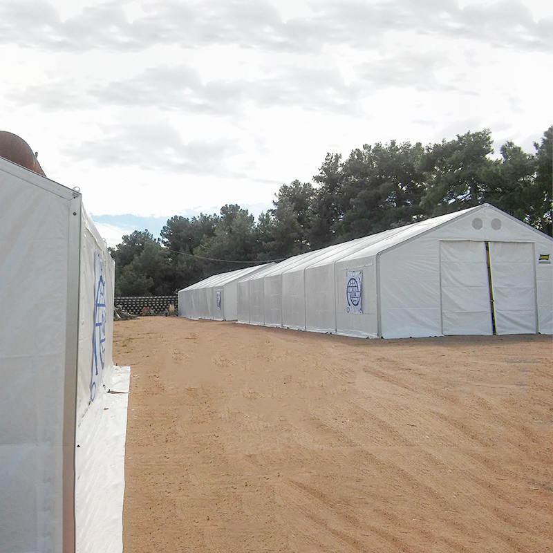 Огнестойкое УФ-защищенное складское помещение (MSU) 10×24 м по стандартам IFRC/ICRC/WFP/IOM
