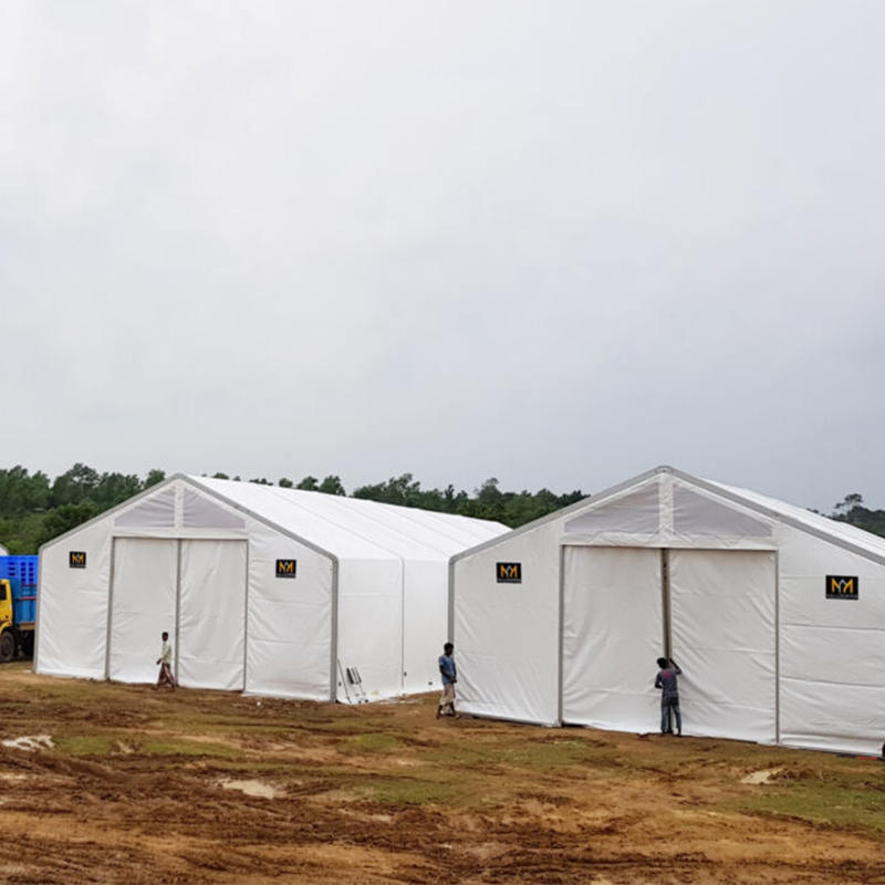 Огнестойкое УФ-защищенное складское помещение (MSU) 10×24 м по стандартам IFRC/ICRC/WFP/IOM