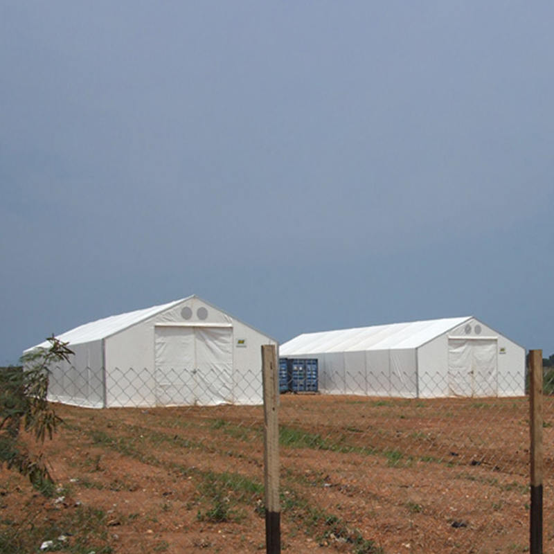 Огнестойкое УФ-защищенное складское помещение (MSU) 10×24 м по стандартам IFRC/ICRC/WFP/IOM