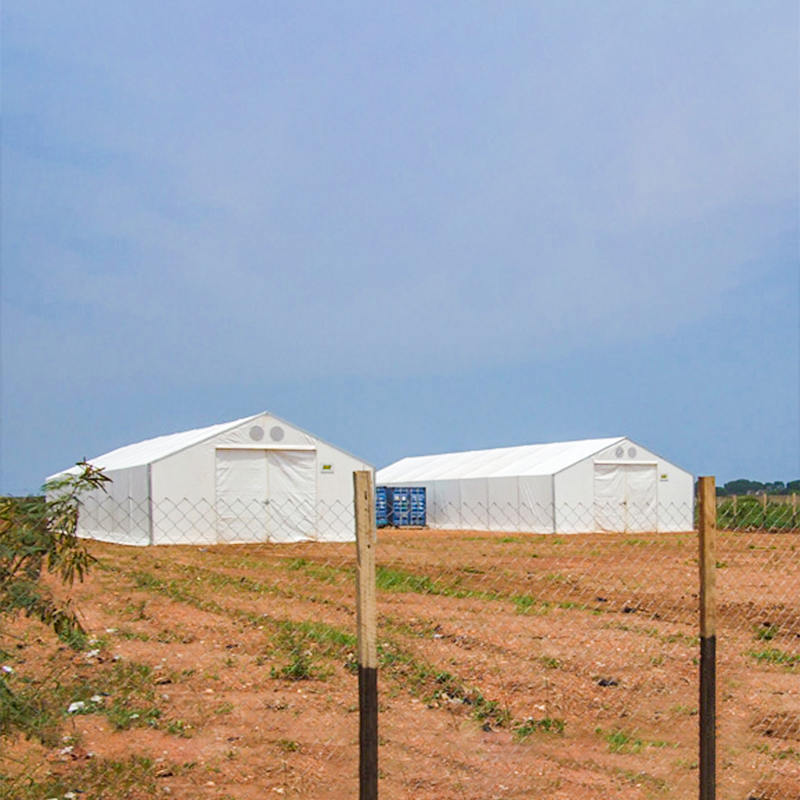 Прочное гибкое складское помещение (MSU) 10×32 м по стандартам IFRC/ICRC/WFP/IOM