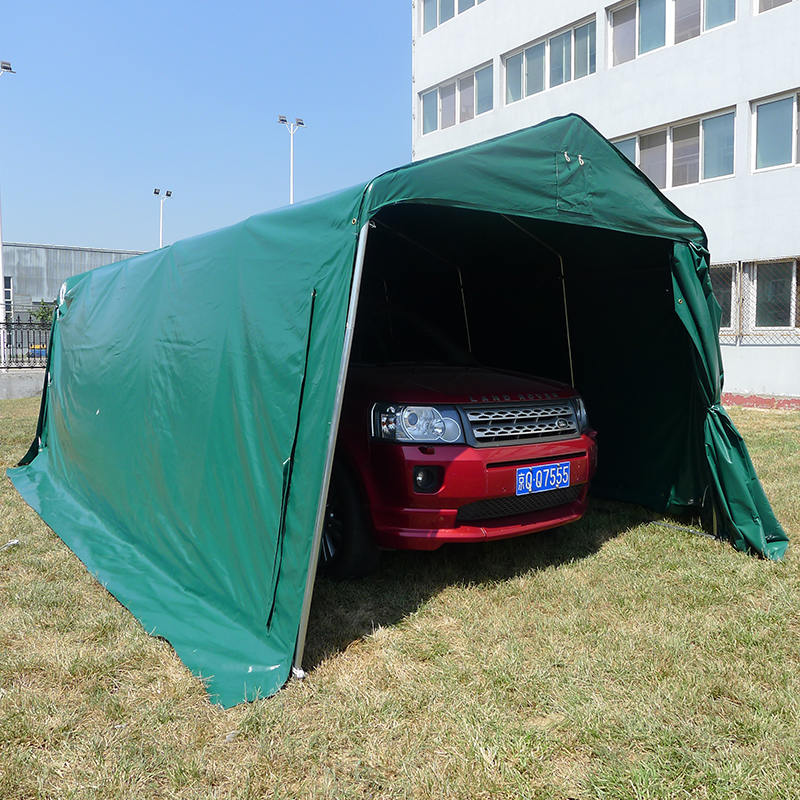 Эконом-гараж 3.3×6.1 м (зеленый ПВХ)