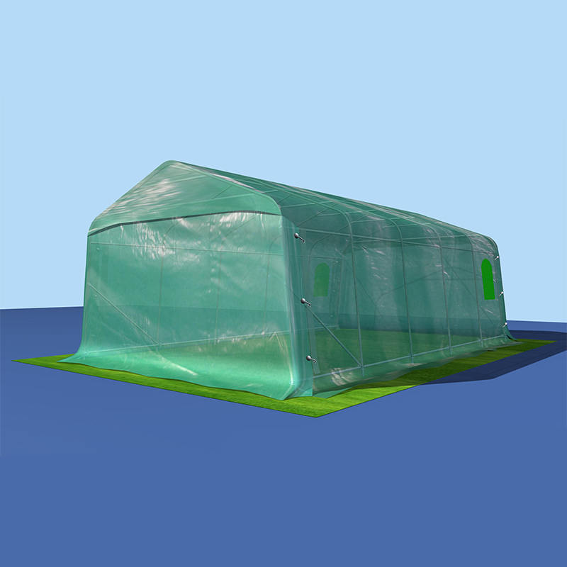Эконом-гараж 3.3×6.1 м (зеленый ПВХ)