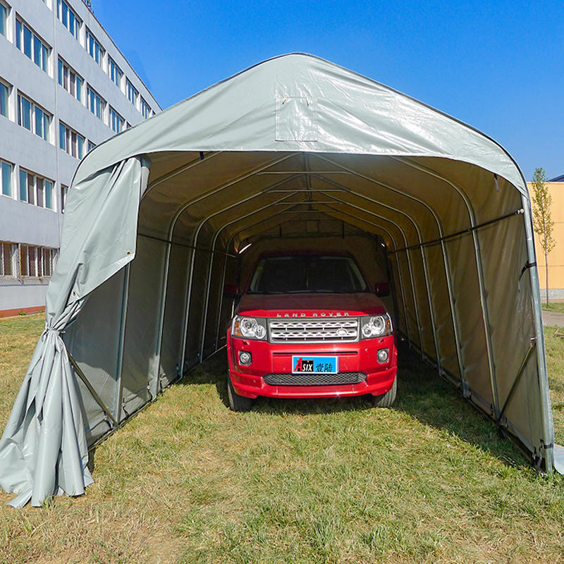 Серый ПВХ-навес 3.66×7.32 м (12'×24')