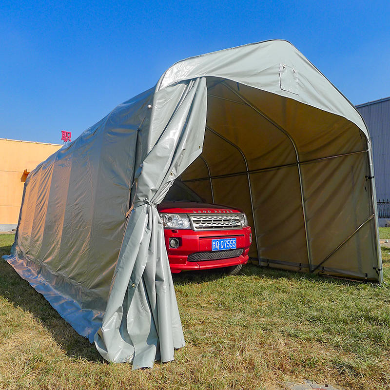 Серый ПВХ-навес 3.66×7.32 м (12'×24')