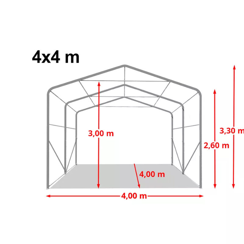 Пастбищное укрытие 4×4×2.6 м (тяжелое исполнение)