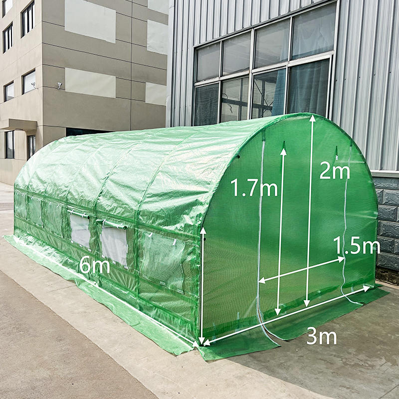 Теплица с круглой крышей 3×6×2 м