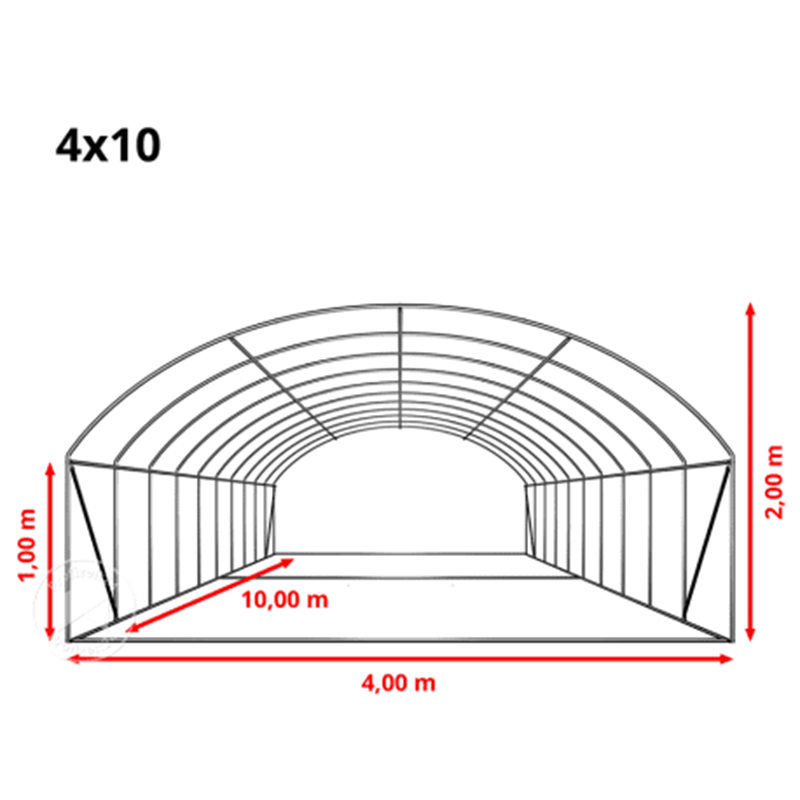 Высокий туннель 4×8×2 м