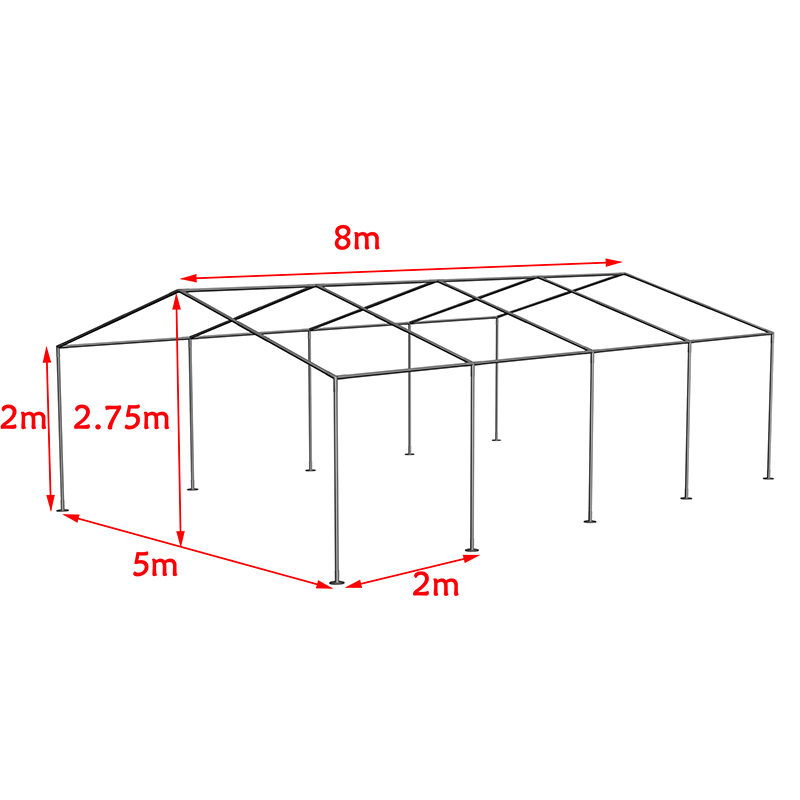Экономичный ПЭ шатер 5×8 м для outdoor-мероприятий