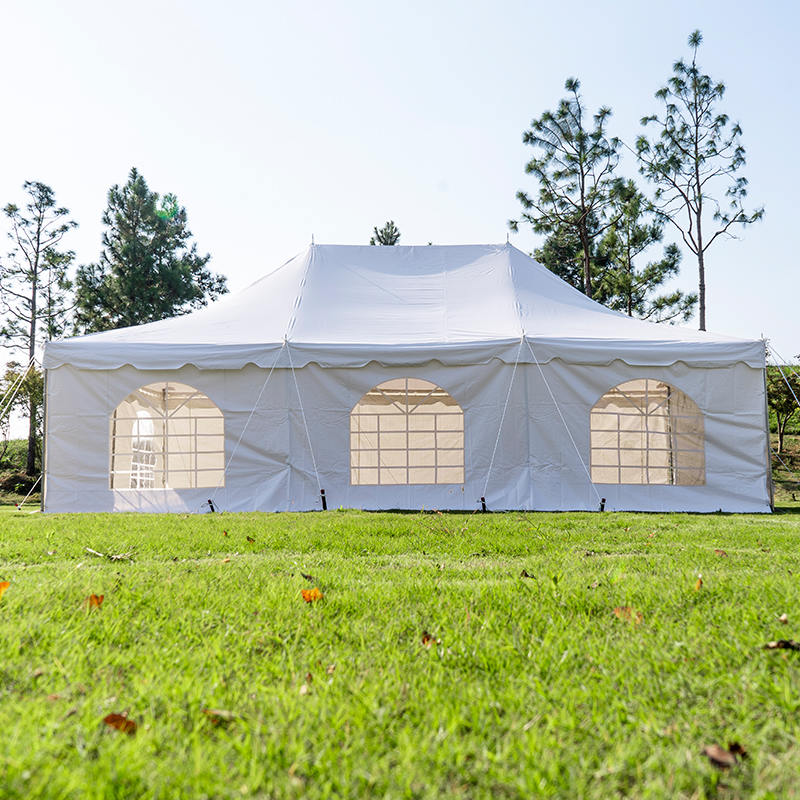 Белый ПВХ шатер 6×6 м (20'×20')