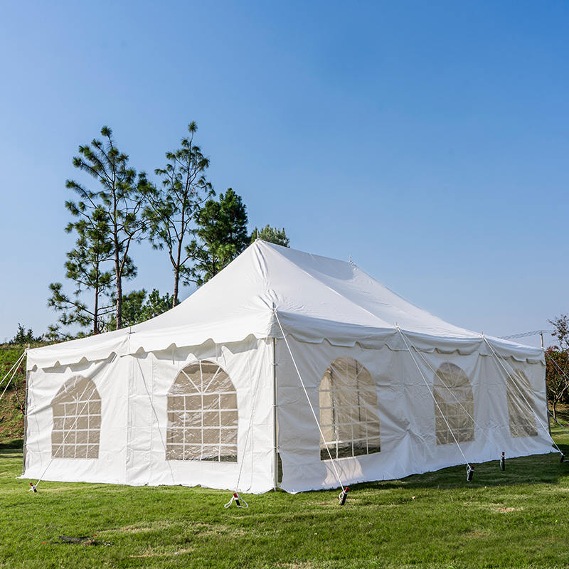 Белый ПВХ шатер 6×6 м (20'×20')