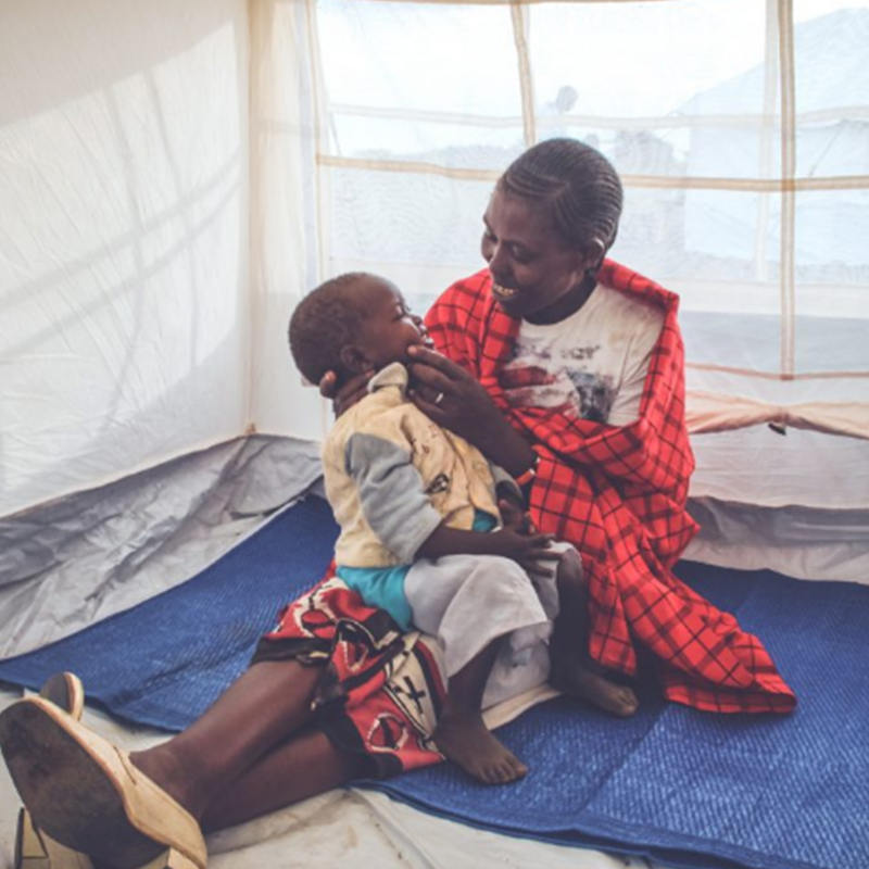 Синтетический коврик для сна стандарта UNHCR на 1 человека 